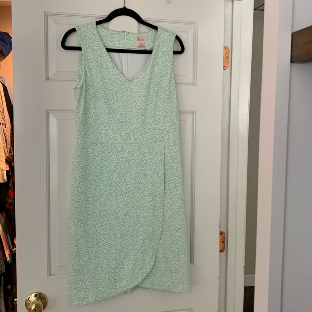 Green and white Leopard Persifor dress